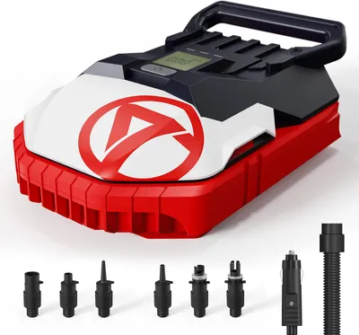 Obrázek produktu pro WaveRite 20PSI vysokotlaká vzduchová pumpa pro SUP prkno, elektrická 12V SUP pumpa s nafukováním a vyfukováním, adaptér do auta pro paddleboardy