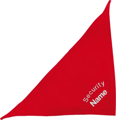 Produktbild von Schecker 50 cm in rot besticktes Halstuch Security + Name
