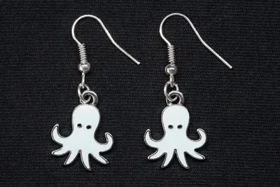 Produktbild von Krake Ohrringe Miniblings Hänger Oktopus Tintenfisch emaill türkis