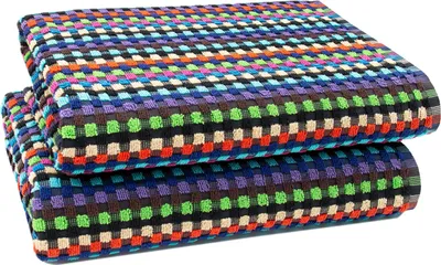 Produktbild von 2er Set Duschtuch, Baumwolle, 70x140 cm, sortiert