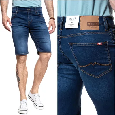 Produktbild von MUSTANG Herren, Shorts CHICAGO SHORT, Slim fit, W33, Blau, kurze, hosen,