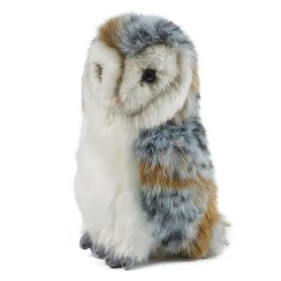 Image de Living Nature, peluche hibou grand-duc, taille moyenne, 18 cm, animal en peluche