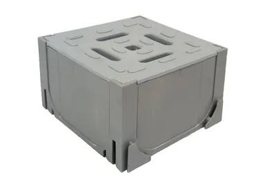 Produktbild von ACO Self Hexaline Universaleckstück grau Eckverbinder Eckelement Entwässerungsrinne