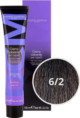 Produktbild von DCM Hair Color Cream Ammonia Free 6-2 Ash 100ml