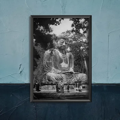 Produktbild von Poster - Canvas - Leinwand - 42 cm x 59,4 cm - Großer Buddha Japan