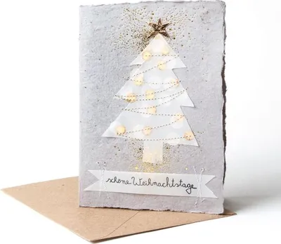 Produktbild von Winter Papierkunstkarte "Schöne Weihnachtstage"