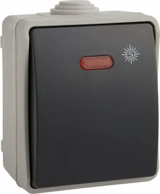 Zdjęcie produktu dla Pojedynczy przełącznik Solera 3320il IP54 6,5 x 8 x 5,5 cm