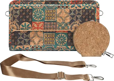 Produktbild von Avizar, Korktasche, CorkMosaic Collection, Magnetverschluss / Reißverschluss, Mehrfarbig