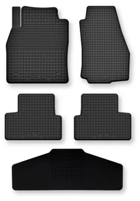 Zdjęcie produktu dla Dywaniki gumowe z tunelem do Volvo C70 II 2005-2013 (coupé) – 5 szt., czarne, dobierane – Wielganizator Semi-Universal