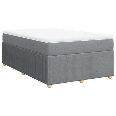 Obrázok produktu pre vidaXL Boxspring posteľ s matracom Light Grey 120x200 cm Látka