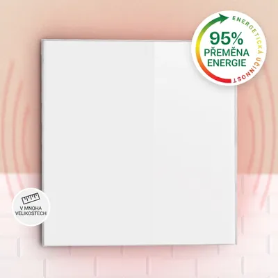 Obrázek produktu pro Infračervený ohřívač Klarstein Wonderwall, 360 W elektrický ohřívač pro pokoje a koupelny, infračervený ohřívač s dálkovým ovládáním a termostatem, elektrický ohřívač bez CO2, infračervený ohřívač na zeď