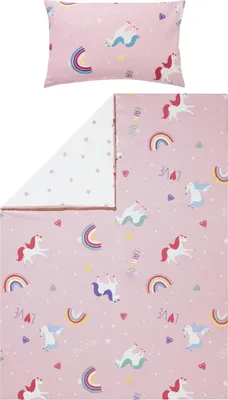 Produktbild von Erwin Müller Kinder-Wendebettwäsche rosa 1x 100x135 cm + 1x 40x60 cm