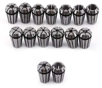 Image de Ensemble de mandrins ER11, 15 pièces, pour fraiseuses CNC