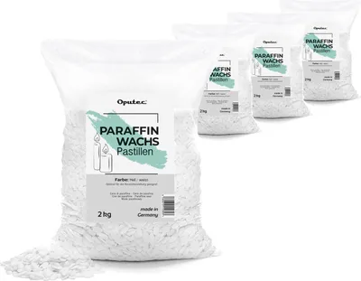 Produktbild von Oputec Paraffinwachs Pastillen 8kg (Weiß)