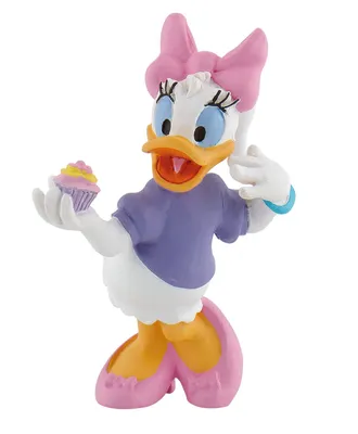 Produktbild von Bullyland 15337 - Spielfigur, Walt Disney Classics, Daisy Duck, ca. 6,9 cm groß, ideal als Torten-Figur, detailgetreu, PVC-frei, tolles Geschenk für Kinder zum fantasievollen Spielen