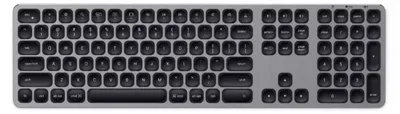 Produktbild von Satechi, Tastatur mit Nummernblock QWERTY Bluetooth, Grau