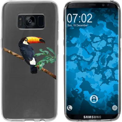 Produktbild von PhoneNatic Case kompatibel mit Samsung Galaxy S8 Silikon-Hülle Vektor Tiere M5