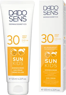Obrázok produktu pre Dado Sens Sun Kids opaľovací krém SPF 30 125 ml - dermatologicky vyvinutá ochrana pred slnkom pre citlivú a alergickú detskú pokožku