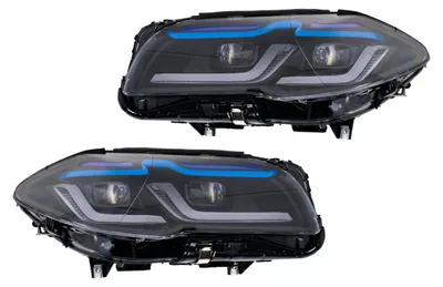Imagen del producto de Faro delantero LED para BMW Serie 5 F10 F11, modelo restyling (LCI) de 2015-2017, con conversión de xenón y diseño G30.