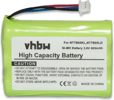 Produktbild von vhbw Akku kompatibel mit Nortel 7439, 7449, 7420, 7430 schnurlos Festnetz Telefon (800 mAh, 3,6 V, NiMH)