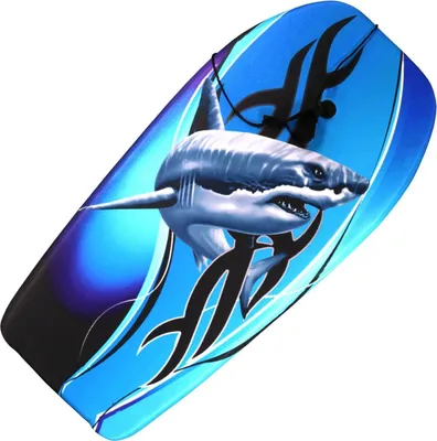 Produktbild von Best Sporting Bodyboard Kinder in tierischem Hai-Design I Surfbrett Kinder 92 x 46 x 5 cm bis 75 kg I Surfboard Kinder I Body Board Kinder I Bodyboards fürs Surfen