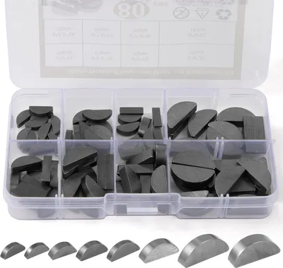 Produktbild von Federkeile Sortiment, 80 Stück, 3-6 mm, für mechanische Befestigungen