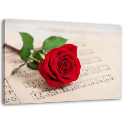 Image de Tableau sur toile rose sur papier 100 x 70 cm Feeby rouge tableau mural prêt à accrocher