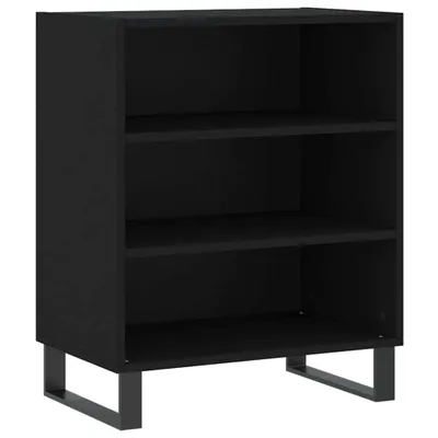 Image de Buffet noir 57x35x70 cm bois d’ingénierie