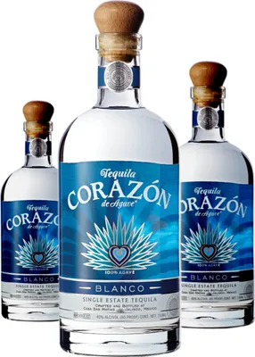 Produktbild von 3 x Corazon Blanco Tequila