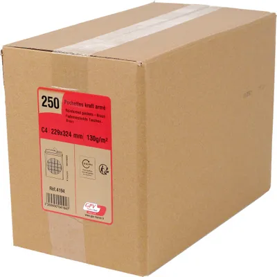 Produktbild von GPV Versandtaschen 24: 260 x 330 mm braun 130 g/qm