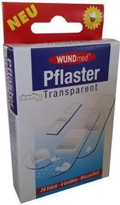 Obrázek produktu pro WUNDmed® 02-042 WUNDmed® Pflaster Transparent 02-042 transparent, 20 St.