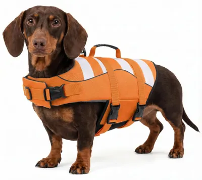 Schwimmweste für Hunde XS, mit Griff, für Meer, Pool, See