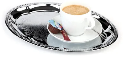 Immagine prodotto di APS Kaffeehaustabletts Edelstahl Serviertablett -KAFFEEHAUS- 30114