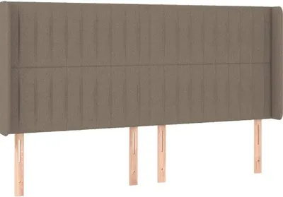 Obrázok produktu pre vidaXL Čelo postele s ušami Taupe 203x16x118/128 cm Látka