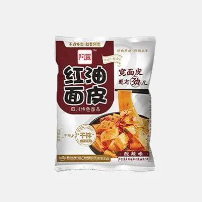 A product package for Sichuan style noodles.