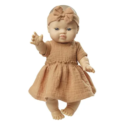 Produktbild von Heless Puppenkleid braun mit Rüschen, 35-45 cm