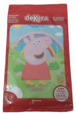 Produktbild von Dekora Tortendeko Torten Zubehör Peppa Wutz Motiv essbar Ausschneiden Kinderparty spa