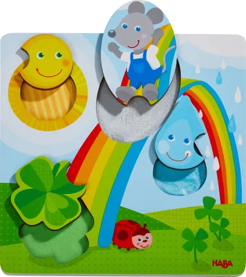 Produktbild von HABA 305345 Puzzle Maus Fühlpuzzle 4 Teile ab 1 Jahre