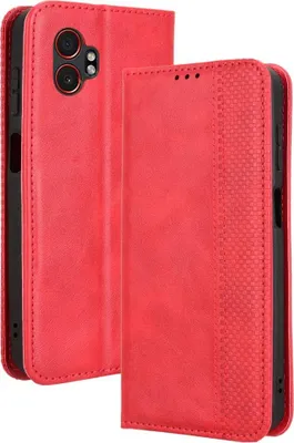 Produktbild von Samsung Galaxy Xcover 7 Pro Hülle - Coverup Vintage Style Klapphülle - Rot