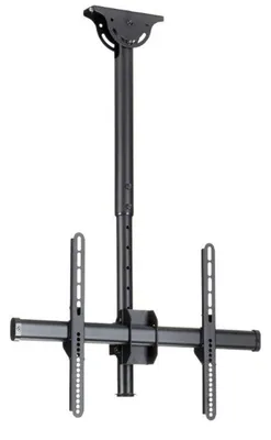 Produktbild von StarTech.com TV-Deckenhalterung - Vollbewegliche, Universelle, Hängende Einzelbildschirmhalterung mit Kurzem, Verstellbarem Teleskopmast - Neigbar/Schwenkbar - VESA-Halterung für 32"-75" Bildschirme, 50 kg, 94 cm (37"), 190,5 cm (75"), 200 x 200 mm, 600 x 400 mm, 560 - 910 mm