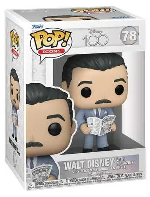 Immagine prodotto di Funko Pop! Icons Disney 100: Walt Disney con rivista n. 78