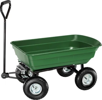 Image de Chariot de jardin 300 kg avec benne basculante - vert