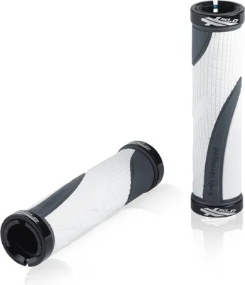 Produktbild von XLC GR-S23 Griffe 'Sport Bo 2', 2x Klemmung, 130 mm, Ø 22 mm, weiß/grau (1 Paar)