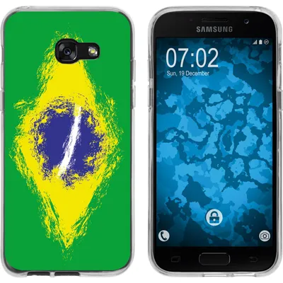 Produktbild von PhoneNatic Case kompatibel mit Samsung Galaxy A3 2017 Silikon-Hülle WM Brasilien M3