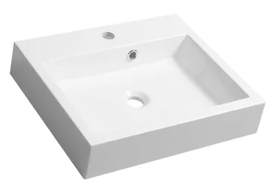 Immagine prodotto di Sapho Orinoko - Lavabo 500x420 mm, con sfioratore, foro per rubinetto, bianco OR050