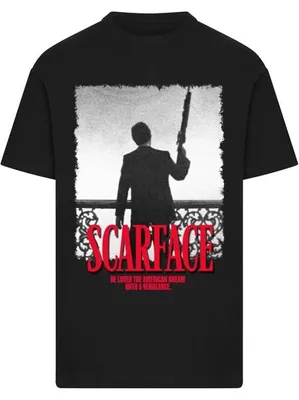 Produktbild von Herren-T-Shirt Mr. Tee Scarface Stand Off, schwarz - Größe L