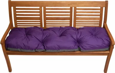 Produktbild von Bankkissen 120x50cm, Sitzkissen outdoor, Gartenkissen, Auflage für Hollywoodschaukel, Bodenkissen Violett