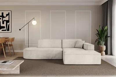 Produktbild von ALTDECOR Ecksofa in L-Form IREA-L1-v4 232x165x77 cm Beige Corner Sofa Eckcouch Couch Wohnlandschaft Cauchsofa