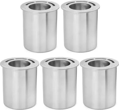Immagine prodotto di Moritz 5x lattina in acciaio inox per etanolo 500 ml + piastra di risparmio bioetanolo combustione gel lattina tavolo camino tavolo fuoco camino