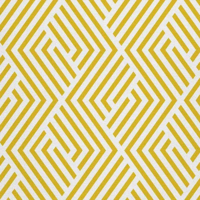 Obrázok produktu pre OUTDOOR DEKOSTOFFE OXFORD - Geometrický motív so žltými pruhmi